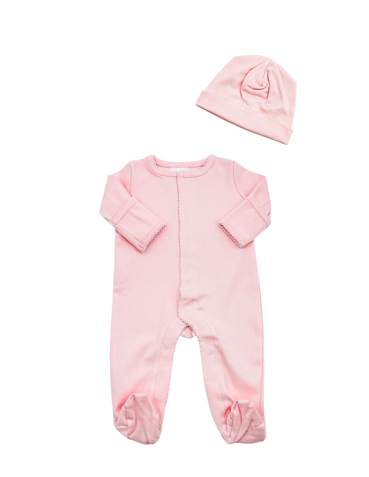 Baby Girl Pink Monogrammed Heirloom Outfit