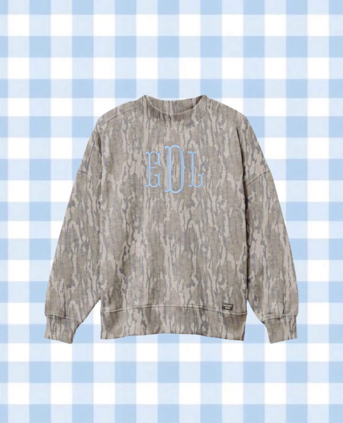 Monogramed Mossy Oak Mockneck