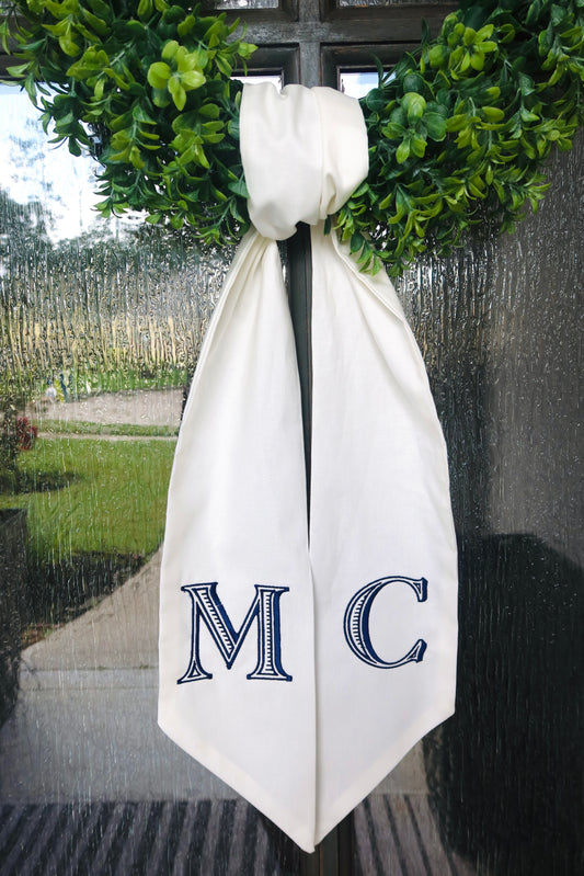 Custom Wreath Sash