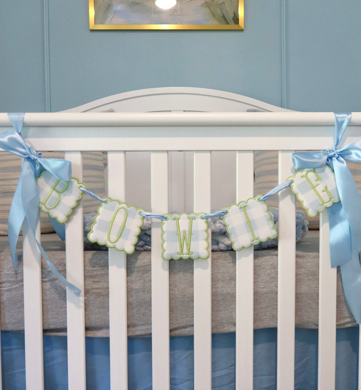 Baby Applique Name Banner