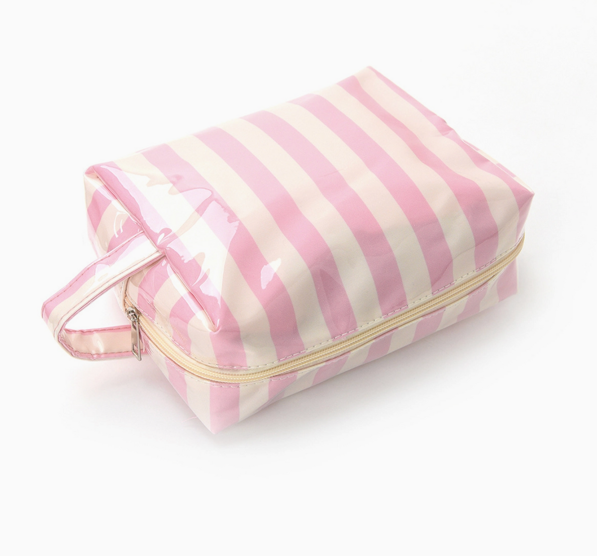 Striped PVC Cosmetic Bags