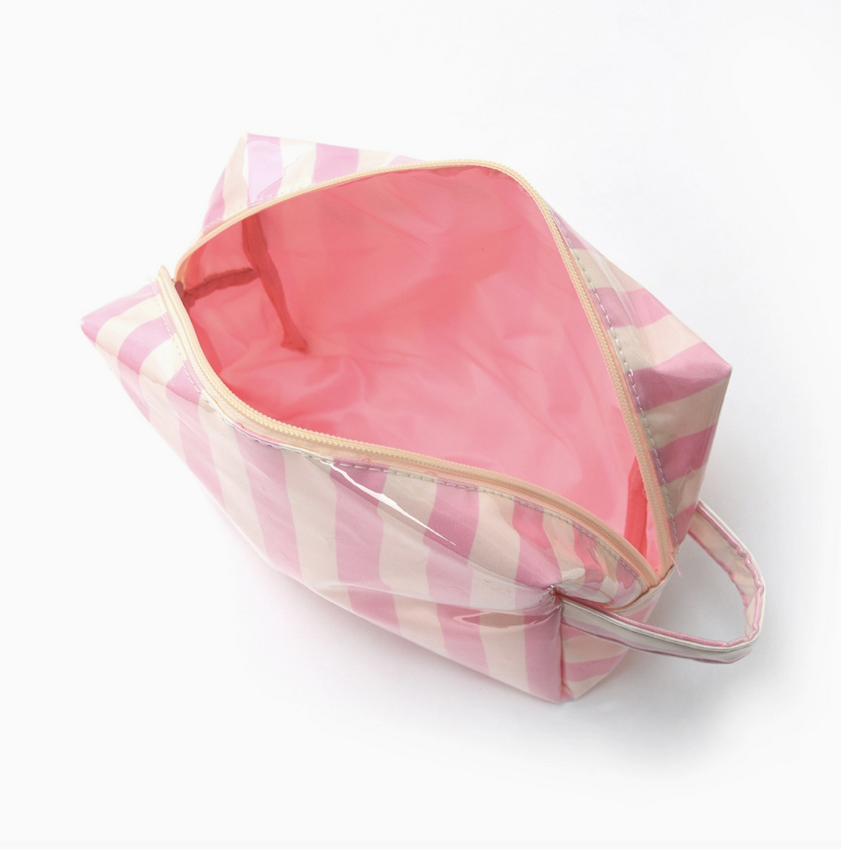 Striped PVC Cosmetic Bags